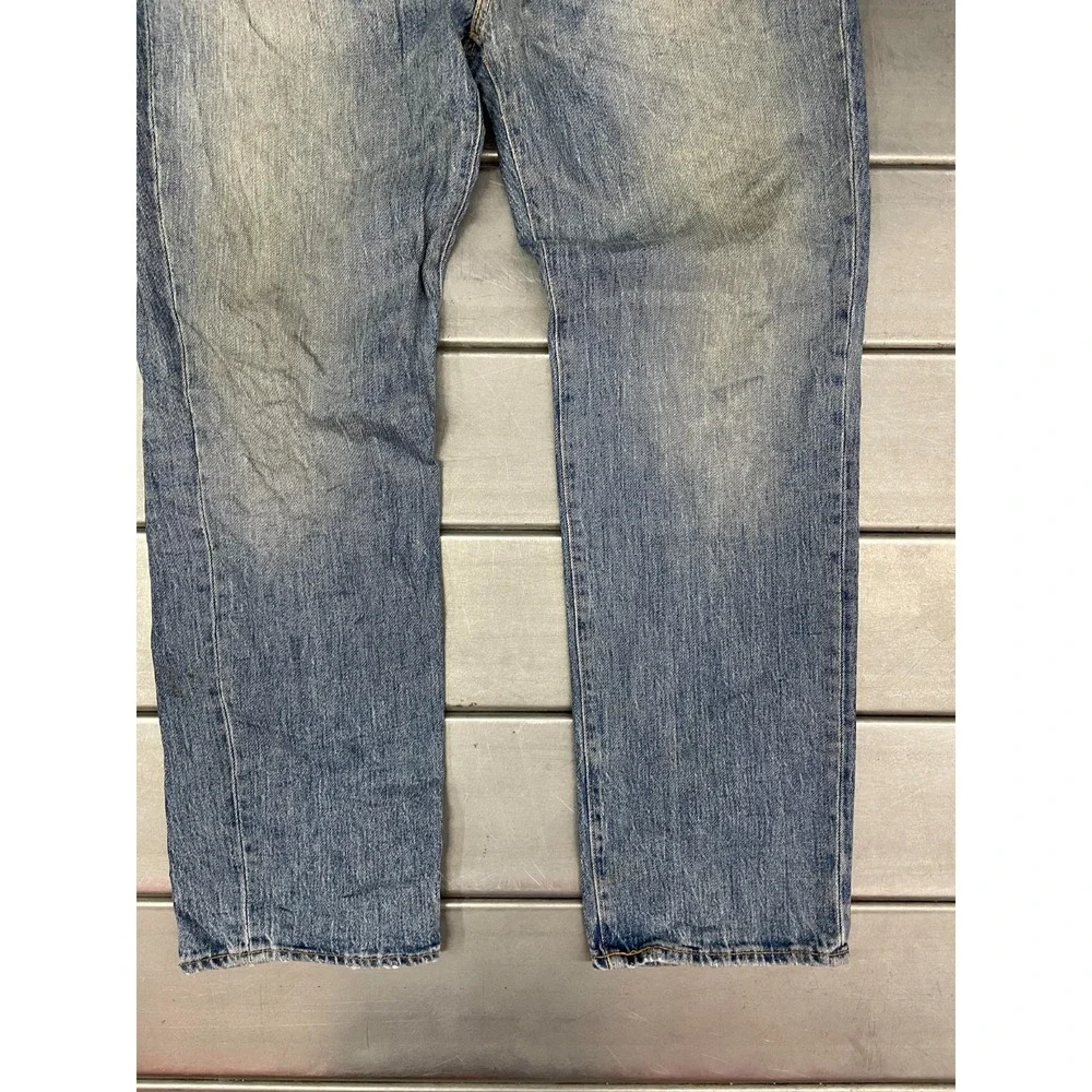 Levis 541 White Oak Denim Jeans Mens 40x32 Blue Light Medium Wash Denim Athletic